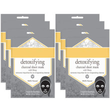 Natural Honey Formula Soothing Detoxifying Charcoal Facial Sheet Mask